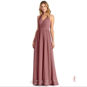 Azazie Nikka Bridesmaid Dress in Desert Rose